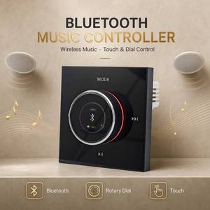 Controlador de Música Ambiental 86K, Panel de Pared de 86x86mm, 4 Pulgadas, 4x30W, 110-250V, FM, AUX, para Habitaciones de Hotel y Dormitorios - Product Image 4