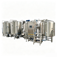 Brasserie 12HL 1200L 2V, idéale pour le démarrage d'une micro-brasserie, système de brassage compact et efficace