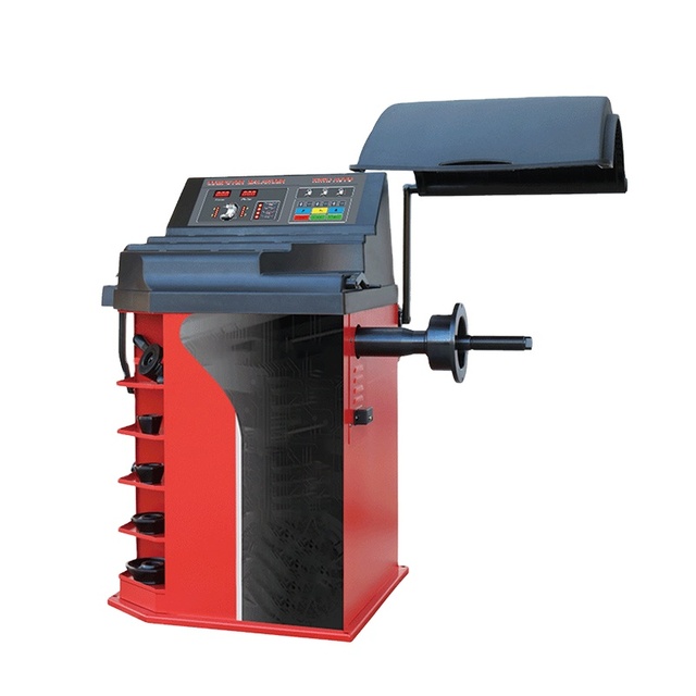 High Quality High Precision Digital Display Auto Tire Balancer for Tire Workshop Electric Truck Tire Machine 230rpm Balancing