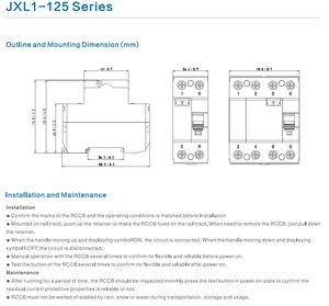 Безопасная система RCCB, 2-полюсный 4-полюсный автоматический выключатель утечки земли, 240VAC, автоматический выключатель остаточного тока - Product Image 5