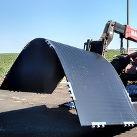Tapis de protection de sol extérieur en UHMWPE haute résistance pour accès de matériel lourd, voie de circulation, épaisseur 25-40 mm, résistant aux UV