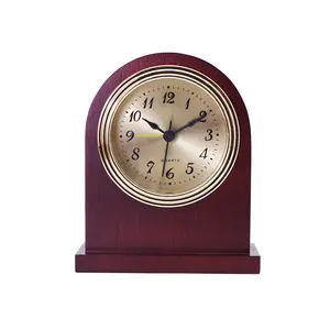 Retro Wooden Clock Classic Table and Desk Alarm Clock