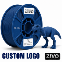 Filamen PLA 1.75mm Kustom 1KG Spool Pabrik OEM Grosir Filamen Printer 3D Efek Serat Karbon