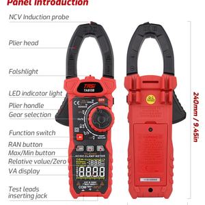 Pinza Amperimétrica de Rango Automático TASI TA813B+ - Herramienta de Prueba de Corriente/Voltaje/Resistencia/Frecuencia CC/CA, Rango 1000V/1000A, 10Hz-10MHz - Product Image 6