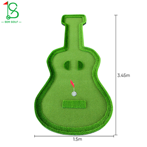 Tùy Chỉnh Kích Thước/Hình Dạng/Logo Cỏ Nhân Tạo Xách Tay Golf Đặt Màu Xanh Lá Cây Mat Với Không-Trượt EVA Bọt Cơ Sở Cho Mini Sân Golf - Product Image 5