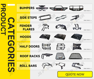 ABS ban đầu lỗ cài đặt kết cấu màu đen phía trước <span class=keywords><strong>Bumper</strong></span> cho Wrangler TJ - Product Image 6