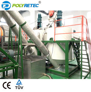 식품 학년 애완 동물 병 조각 색상 및 폴리머 분류기로 뜨거운 마찰 세척 및 건조 라인을 분쇄 - Product Image 5