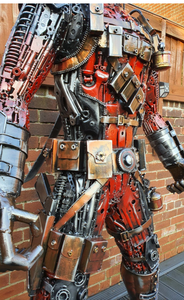 1:1ขนาดใหญ่จริงมือ Crafted 2เมตรสูงที่กำหนดเองโลหะหุ่นยนต์รูปปั้นกลางแจ้งประติมากรรมตายสระว่ายน้ำรูปปั้นตกแต่งแกลเลอรี่ - Product Image 6