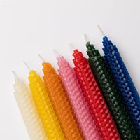 Velas de Cera de Abeja P12F Hechas a Mano 2026, Enrolladas a Mano para Cenas Navideñas, Elegantes Velas Enrolladas