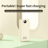 Batterie externe portable 10000 mAh avec logo personnalisé, charge ultra-rapide 22,5 W, charge rapide bidirectionnelle PD20W
