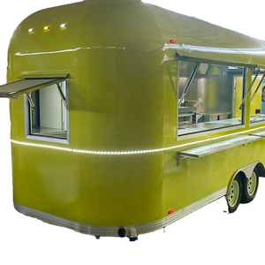 Carrito de perritos calientes remolque de comida pequeño camión de comida con fregadero y nevera <span class=keywords><strong>Camper</strong></span> camión de remolque cerrado camión de comida móvil remolque - Product Image 1