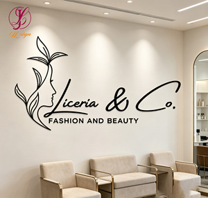 Enseigne LED décorative en acrylique doré 3D pour extérieur, parfaite pour parcs, salons de manucure, spas et logos d'entreprise – Autocollant <span class=keywords><strong>mural</strong></span> professionnel - Product Image 5