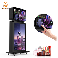 Distributeur automatique de parfum sur pied avec écran tactile publicitaire de 43 pouces pour centre commercial