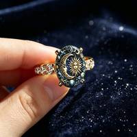 Cincin Potret Perawan Maria Berlapis Tembaga dengan Zirkon, Cincin Oval Bergambar Tokoh Religius, Perhiasan Wanita untuk Pemakaian Sehari-hari, Hadiah