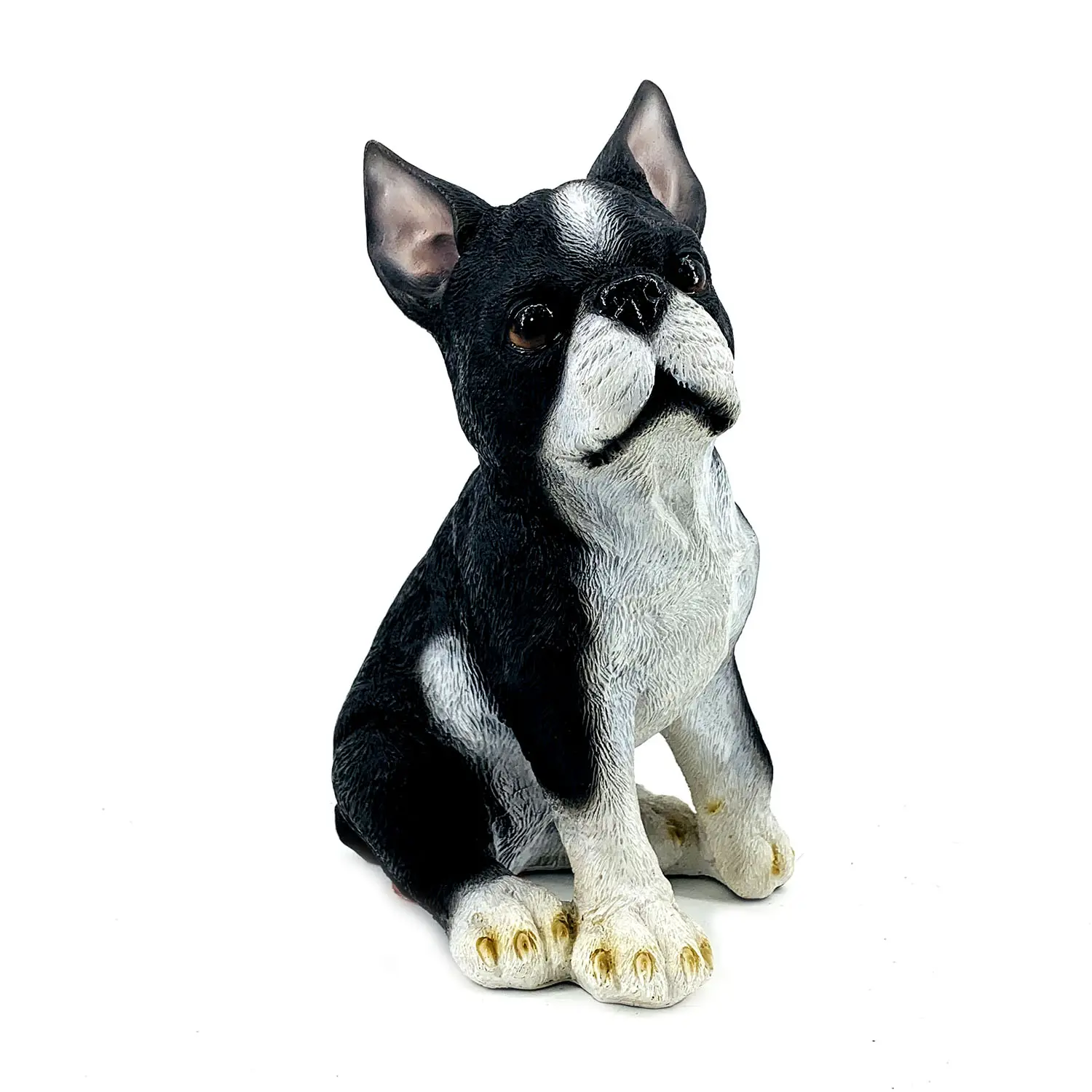 Estatua de perro de poliresina estilo occidental para decoración de jardín, artesanía de poliresina para decoración del hogar