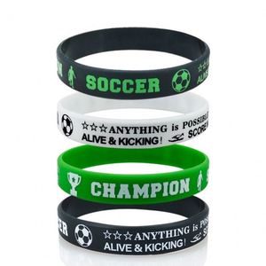 Pulseras Personalizadas para Eventos de Fútbol, Pulseras Promocionales de Silicona para Campeones - Product Image 2