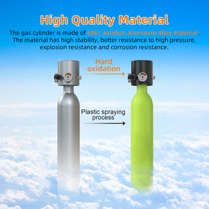 TUDIVING plongée <span class=keywords><strong>sous</strong></span>-marine respiration haute pression CE <span class=keywords><strong>tuba</strong></span> 200bar 20mpa 3000psi gonflable Mini bouteille unique cylindre d'air de plongée - Product Image 4