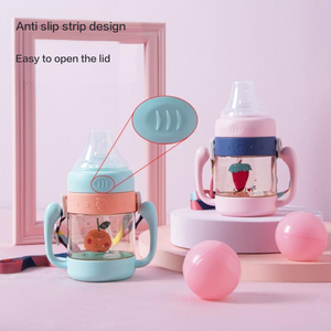 Biberon resistente e facile da usare con Design antiscivolo, impugnatura comoda e apertura del coperchio senza sforzo per un'alimentazione conveniente - Product Image 2
