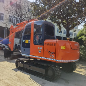 Excavadora usada Hitachi ZX70 Excavadora 7Ton Orugas crawler Japón original construcción jardín usado a la venta - Product Image 3