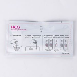 Prueba de embarazo HCG en cassette de 4 mm para detección temprana, para uso materno femenino - Product Image 1