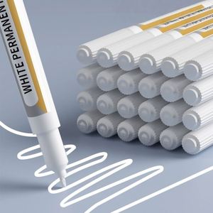 Lot de 10 Marqueurs Blancs à Pointe Ronde de 1 mm, Épais, à Base d'Huile, à Séchage Rapide, Imperméables, Grande Capacité, pour Art et Marquage - Product Image 3