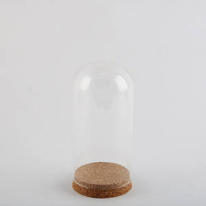 Großhandel Verschiedene Größen Glasglocke mit Korksockel Glasvase Ornament Dekoration mit Individuellem Logo - Product Image 5