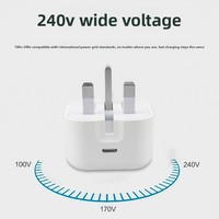 20W 35W 40W UK-Stecker Reiseadapter PD 3.0 Typ-C Schnellladegerät für iPhones 15-11 Pro Faltbarer Netzteiladapter