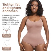 Tunique gainante post-partum en nylon sans couture, respirante, à maintien ferme, avec boutons, pour le remodelage abdominal, grande taille, style Pin-up