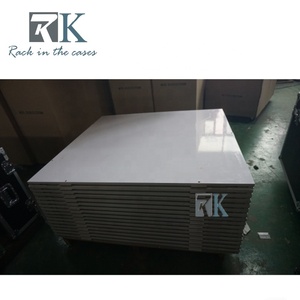 Portable Dance Floor Party Wedding Event Flooring with White <b>Platform</b> Aluminum Edging - Product Image 3