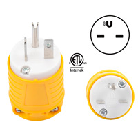 Juego de Conectores de Repuesto para Cable de Extensión con Certificado ETL, NEMA 6-15P/NEMA 6-15R, 15A 250V, Macho y Hembra