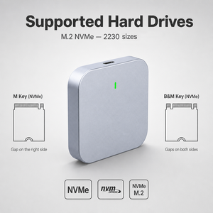 โรงงานขายส่ง ITGZ USB 3.1 Gen 2 10Gbps M.2 SATA NVMe Dual Protocol SSD กล่องใส่ฮาร์ดดิสก์แบบอะลูมิเนียม กล่องหุ้ม SSD อะลูมิเนียม - Product Image 6