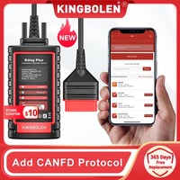 Scanner de diagnostic OBD2 KINGBOLEN EDIAG Plus 2024, outil de diagnostic intelligent avec protocole CAN-FD, 15+ réinitialisations, codage ECU