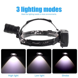 Rechargeable Lampe <span class=keywords><strong>Frontale</strong></span> de Chasse XHP50 LED Chasse Lumière Principale avec 3 Piles - Product Image 5