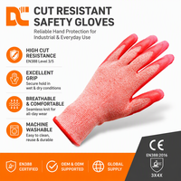 Gants de travail antistatiques en nylon et spandex, paume enduite, roses, pour femmes, jardinage, électronique, manipulation industrielle