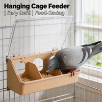 Mangeoire suspendue durable en plastique pour pigeons, avec 3 trous anti-déversement, pour aliments et eau, idéale pour les fournitures de pigeons de course