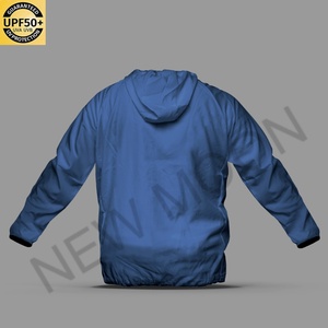 Personalized Solid Color Fishing Jacket Custom Design Lightweight UV Protection Windproof Quick Dry Outdoor <b>Windbreaker</b> - Product Image 4