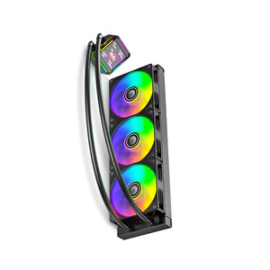 Liquido <span class=keywords><strong>Cpu</strong></span> Cooler 360mm raffreddamento ad acqua PC radiatore Argb caso ventola schermo LCD con <span class=keywords><strong>Display</strong></span> Baidi 360 II Cooler - Product Image 2