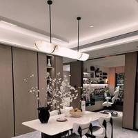 Luminaire suspendu moderne en fer inspiré du marbre, réglable en hauteur, à intensité variable, pour restaurants et bars, éclairage de luxe