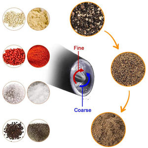 Moulin à sel et à poivre électrique w, ensemble de moulin à poivre et à gravité <span class=keywords><strong>automatique</strong></span>, Shaker en céramique - Product Image 2