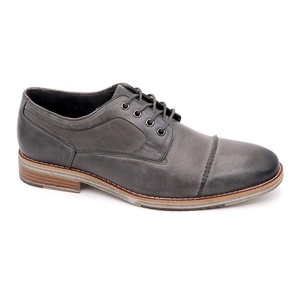 Zapatos Oxford de Vestir para Hombre, de Cuero Genuino, con Cordones, Multicolores, Impermeables, Antideslizantes, Planos, de Primavera, de Primera Calidad y Más Vendidos - Product Image 1