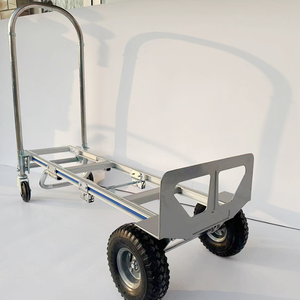 Carro de Logística de Aluminio de Alta Resistencia con Capacidad de Carga de 300 kg, Diseño Plegable y Ruedas Neumáticas Silenciosas para Uso en Almacenes - Product Image 3