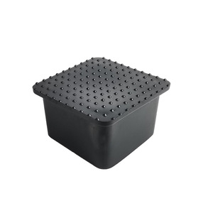 Manchon carré en plastique Shih Hung 40x40mm noir, résistant à l'usure, protection pour pieds de meubles - Product Image 3