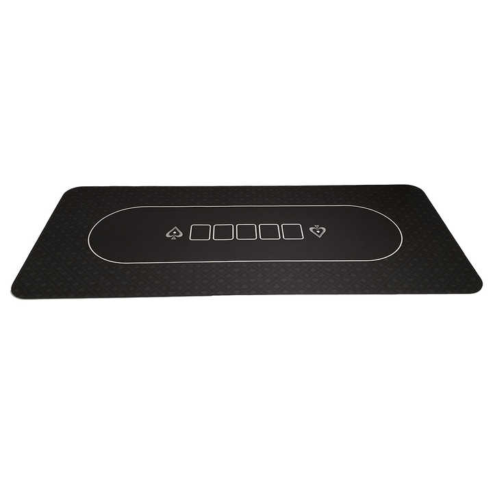 custom size table top layout texas hold'em play casino rubber table top round poker mat 100x100