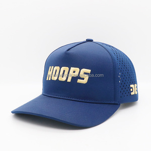 Casquette de baseball unisexe 5 panneaux 100% polyester, broderie motif feuille, style punk vintage, tissu respirant, ajustement réglable - Product Image 3