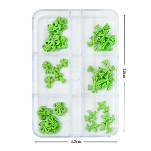 Nuevo juego de accesorios para decoración de uñas con seis cajas largas transparentes, Estrella hexagonal cruzada de siete colores, <span class=keywords><strong>Serie</strong></span> de diamantes Nail Charm - Product Image 6