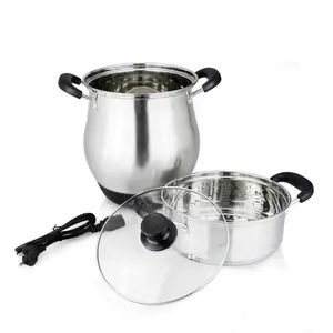 NOBO Desain Pabrik Harga Rumah Tangga Stainless Steel Pot Listrik Peralatan Masak