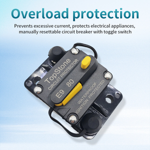 Interruptor <span class=keywords><strong>de</strong></span> Circuito <span class=keywords><strong>de</strong></span> Montaje Superficial E92C 50A con Reinicio Manual, <span class=keywords><strong>Protector</strong></span> <span class=keywords><strong>de</strong></span> Fusibles Impermeable para Sistemas <span class=keywords><strong>de</strong></span> Audio Automotrices y Marinos - Product Image 4