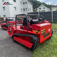 Mesin Pemotong Rumput Tanpa Kabel Buatan China 48v Remote Diesel Tracked Mulcher Multifungsi dengan Baterai