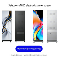 Pantalla LED Plegable 4K a Todo Color, con Clasificación IP33, Digital, Comercial, para Interiores, Antideslumbrante, de Aleación de Aluminio, para Animación en Centros Comerciales