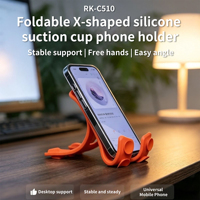 Support créatif pour téléphone portable, tablette et ordinateur portable, en silicone, flexible, pliable, anti-vibration, déformable, support paresseux pour téléphone